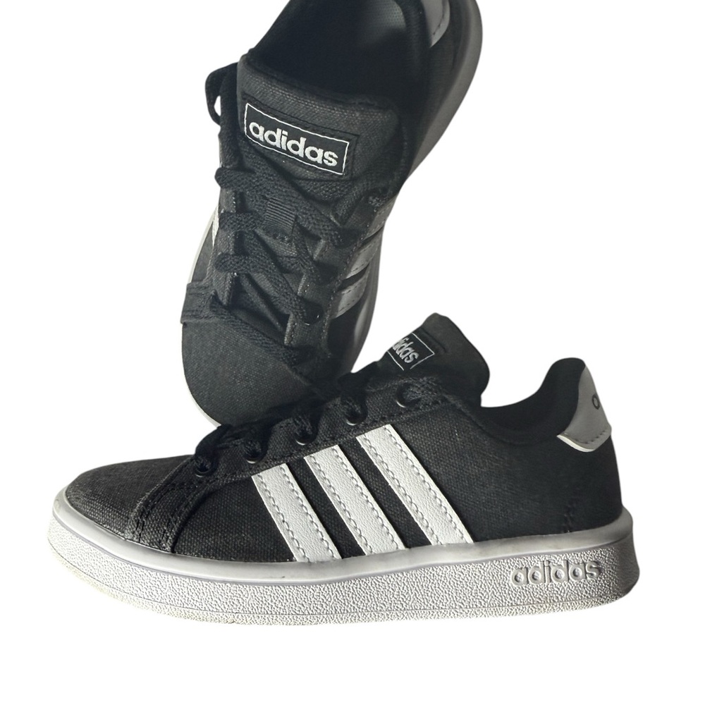 Adidas Grand Court Kids Grey Sneakers US 11K UK 10 1/2 EG 1517